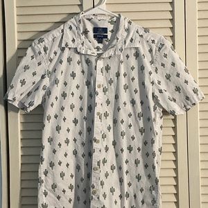 Cactus white button down shirt